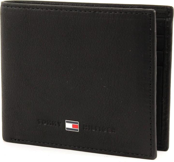 Produktbild Tommy Hilfiger Herren Geldbörse Johnson Mini CC Wallet aus Leder, Schwarz (Black), Onesize