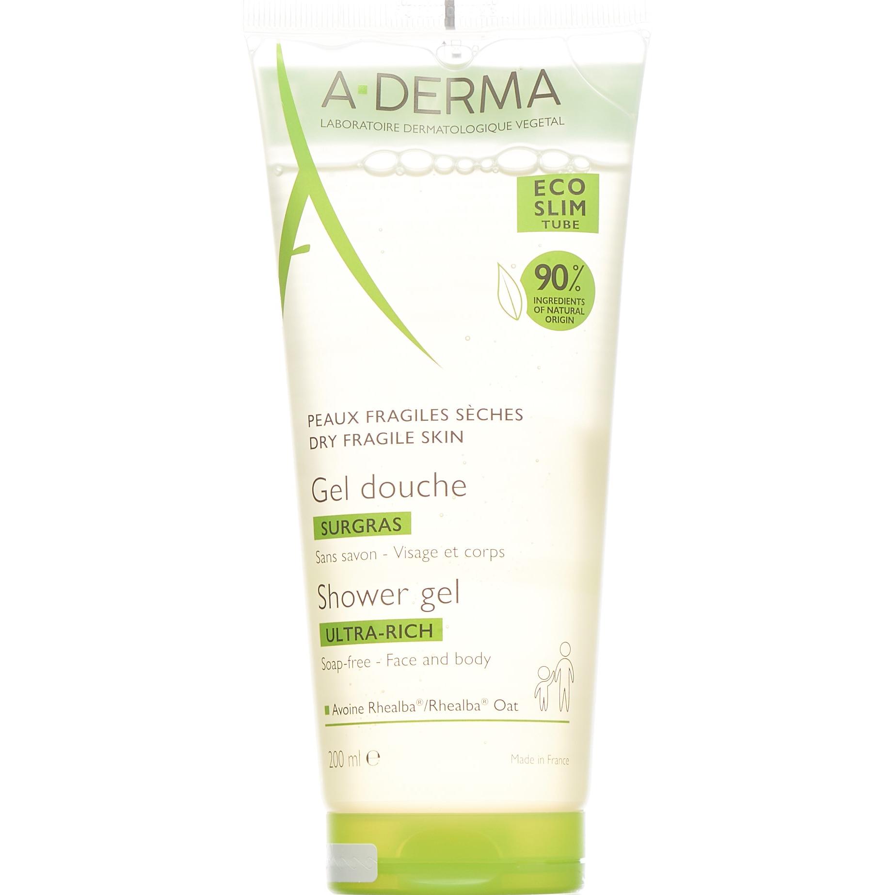 Thumbnail - A-Derma, Duschmittel, Rückfettendes Duschgel (neu) Gel (200 ml)