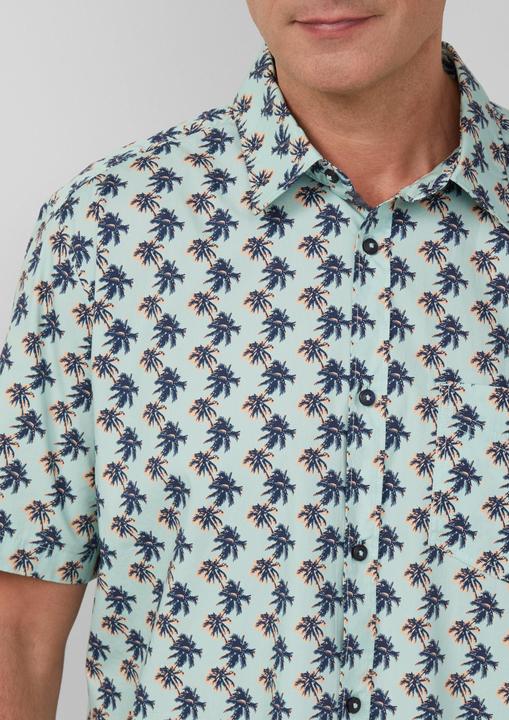 Image du produit S.Oliver Hemd Regular Fit: Gemustertes Kurzarmhemd aus Baumwollstretch (XXL)