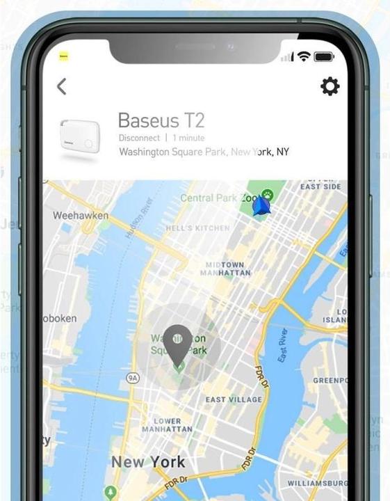 Actual product image Baseus Intelligent T2 ropetype anti-loss device White (Android, iOS)
