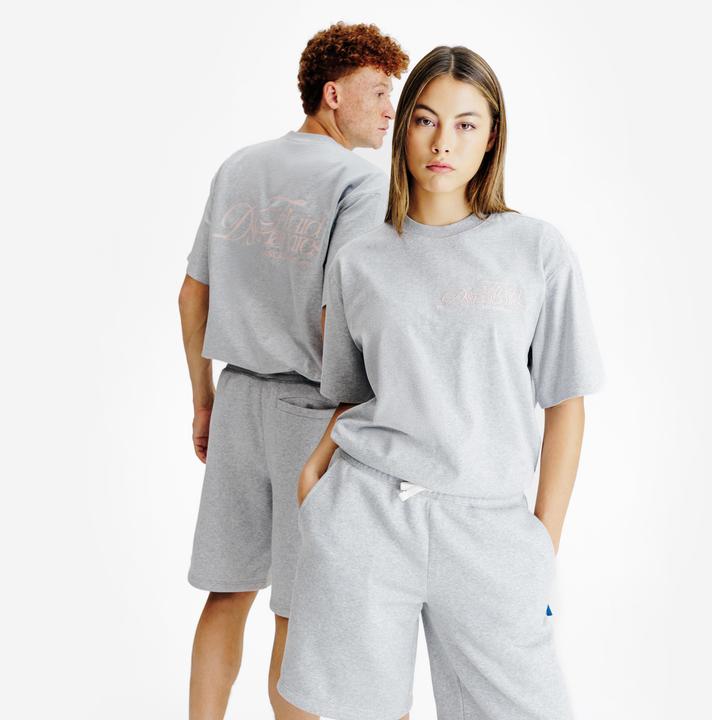 Decathlon T-Shirt mit Grafik - grau meliert