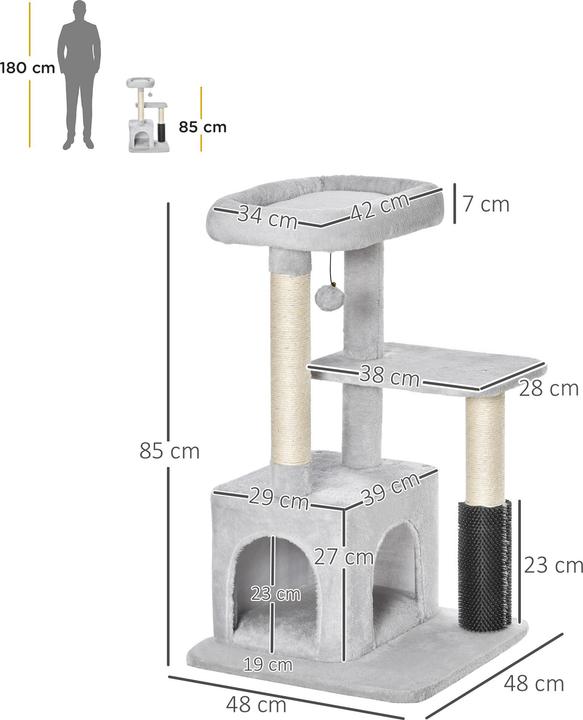 Produktbild Jamb Kratzbaum (85 cm, Hellgrau)