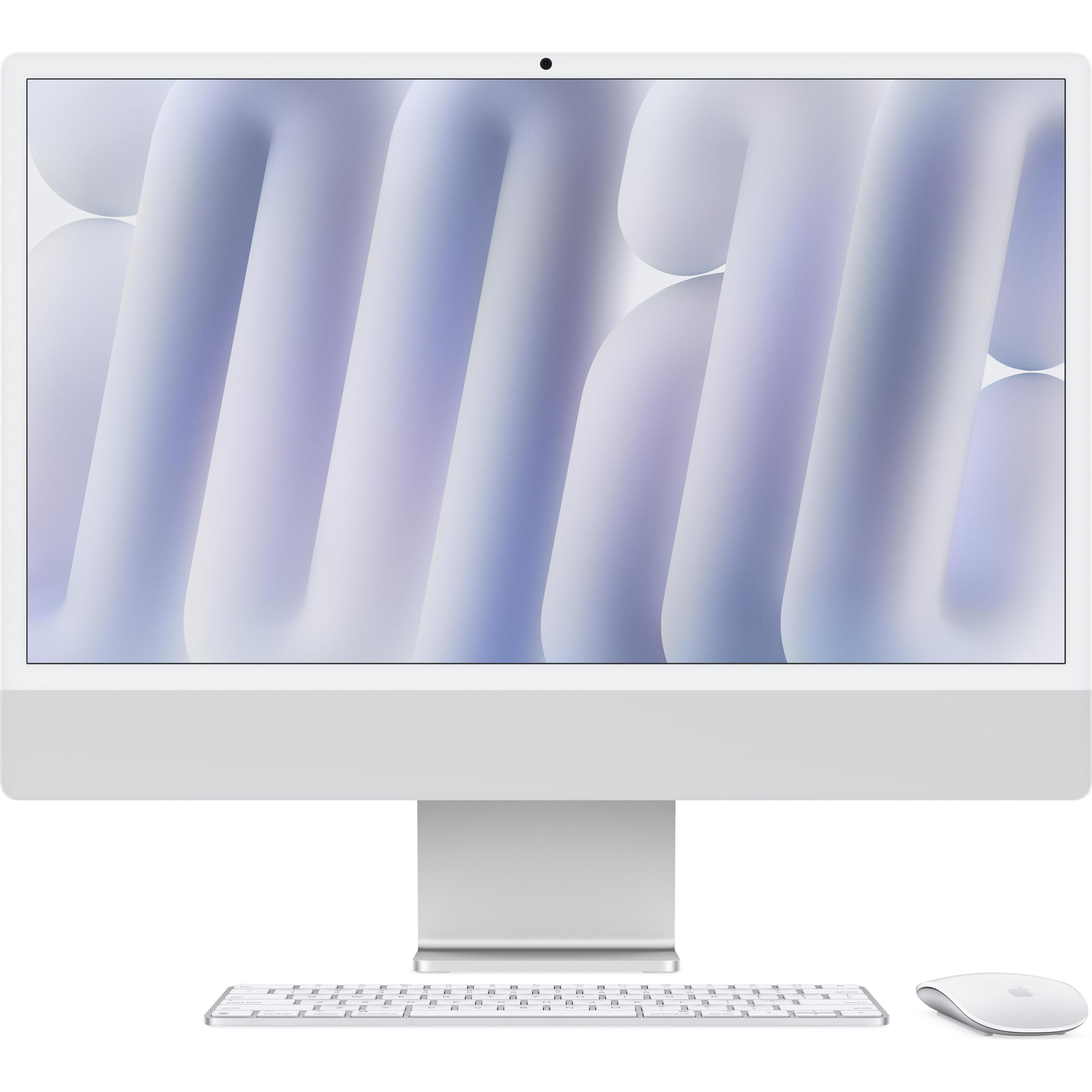 Apple iMac 2024 (M4, 16 GB, 256 GB, Apple M4 8-Core), PC, Silber