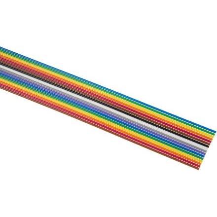 3M 16way 3302IDC 0.05 in ribbon cable,30.5m, Cavo + Spina elettrica, Multicolore
