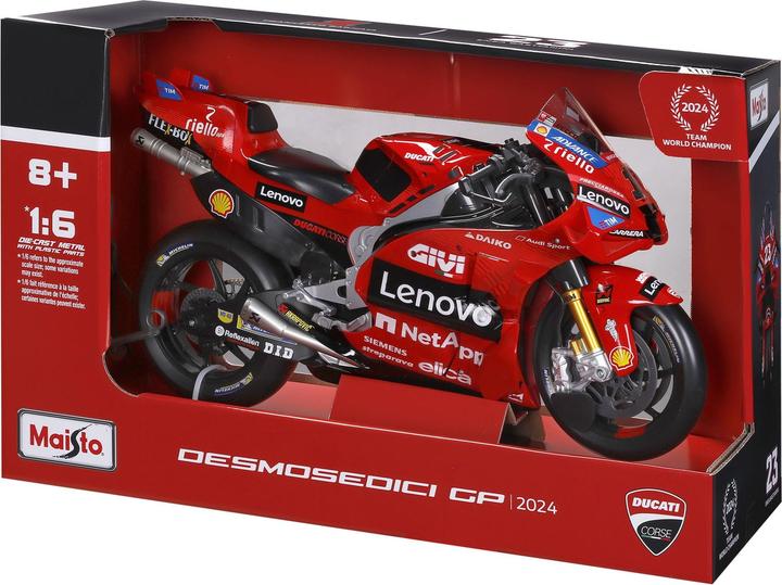Produktbild Maisto MotoGP 1/6 Ducati Lenovo #63 Bagnaia 2024