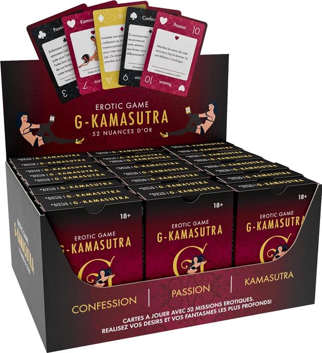 Actual product image Mad Party G Kamasutra cards 24 pcs ENG/FR/DE (Deck of cards, English)