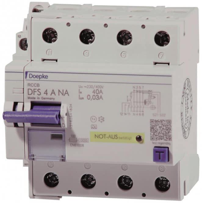 Productafbeelding Doepke GmbH aardlekschakelaar DFS4 040-4/0.03-A NA