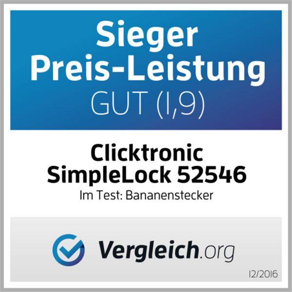 Produktbild clicktronic Bananen-Stecker SimpleLock