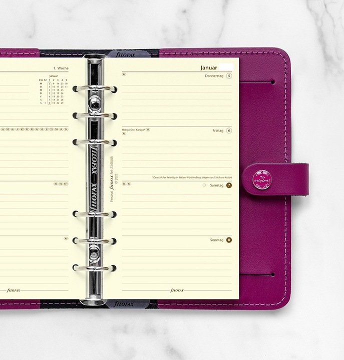 Image du produit Filofax PE-INH.1W/2S.CREME FRANÇAIS (95 x 171 mm, Allemand)