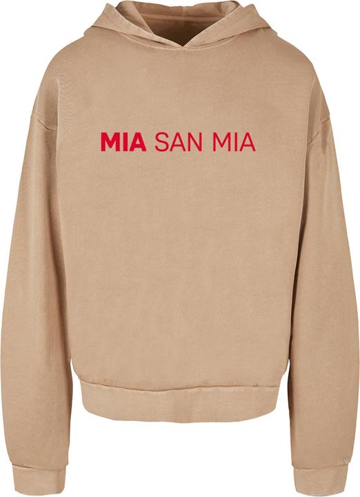 Produktbild FC Bayern München Mia San Mia Red Acid Washed Oversized Hoody - 131341 (S)