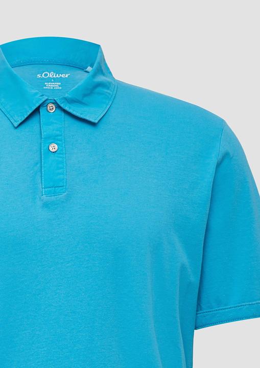 Actual product image S.Oliver Polo-Shirt Jersey-Poloshirt mit Ärmel-Detail (S)