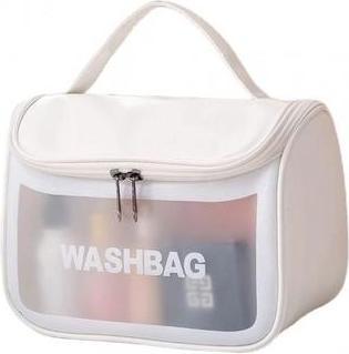 Ecarla Washbag Toiletry Bag Trunk White