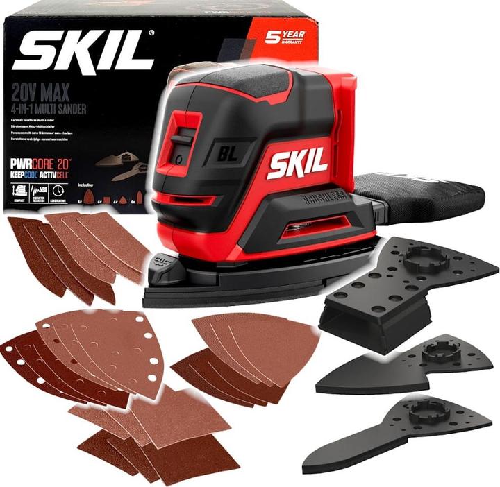 Image du produit Skil PONCEUSE MULTI SANS FIL 3720CD 20V BL (Ponceuse excentrique, Ponceuse multi)