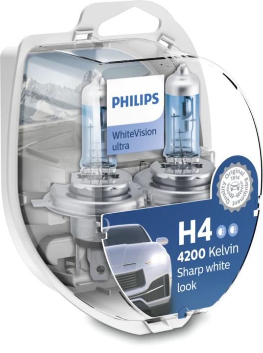Actual product image Philips H4 WhiteVision ultra (H4)