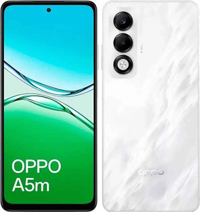 Image du produit OPPO A5m (256 Go, Brume blanche, 6.67", Double SIM, 4G)