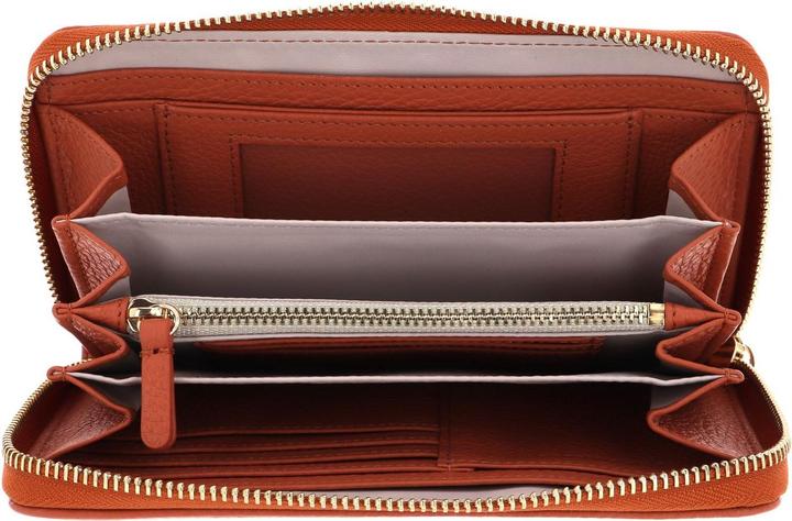 Actual product image Coccinelle Metallic Soft Zip Wallet Grainy Leather