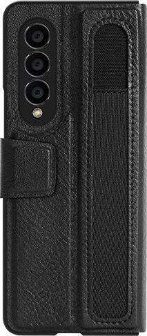 Actual product image Nillkin Aoge Leather Case Pen Holder - Samsung Galaxy Z Fold 4 5G - Black (Samsung Galaxy Z)