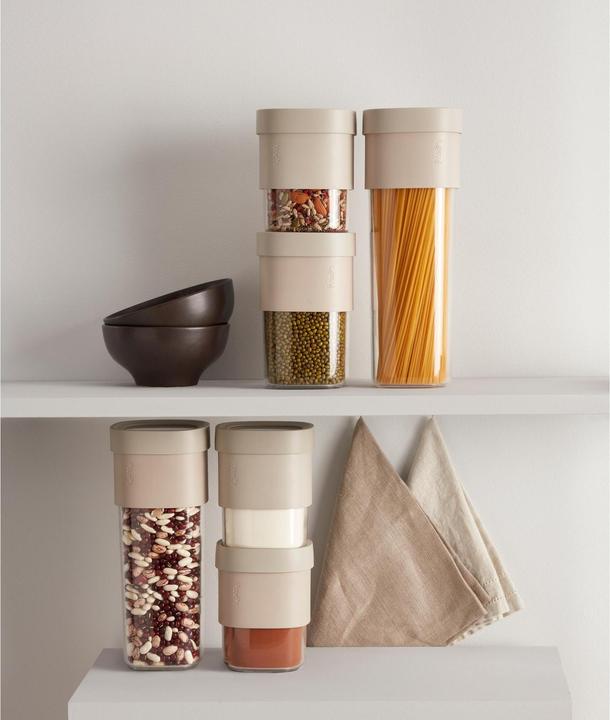 Produktbild Lékué Flip Aufbewahrungsboxen Set beige, 5-tlg. (0.85 l)