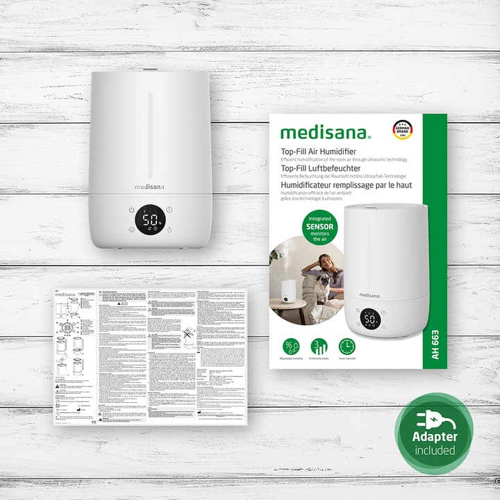 Immagine prodotto Medisana AH 663 Umidificatore 1 pz. (30 m²)