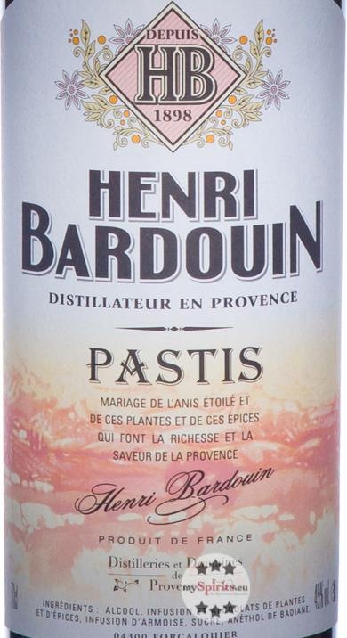 Actual product image Henri Bardouin Pastis (18 years, 45 %, France, 1 x 70 cl, Bitter liqueurs)