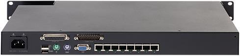 APC KVM SWITCH 2G- Analog- 1 Local User- 8 Port- 1HU