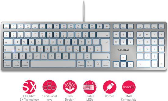 Actual product image CHERRY KC6000 Slim for Mac (DE, Cable)