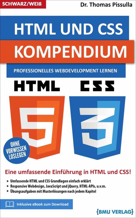 Produktbild HTML und CSS Kompendium (Deutsch, Thomas Pissulla, 2023)