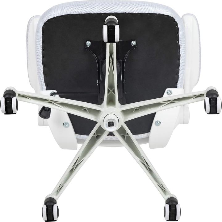 Actual product image Flash Furniture Office Chair, White Mesh, White Frame Medium Back (43.80 - 53 cm)