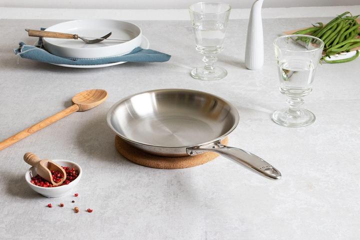 Actual product image Cristel Frying pan Castel'Pro 24 cm (24 cm, Frying pan, Stainless steel)