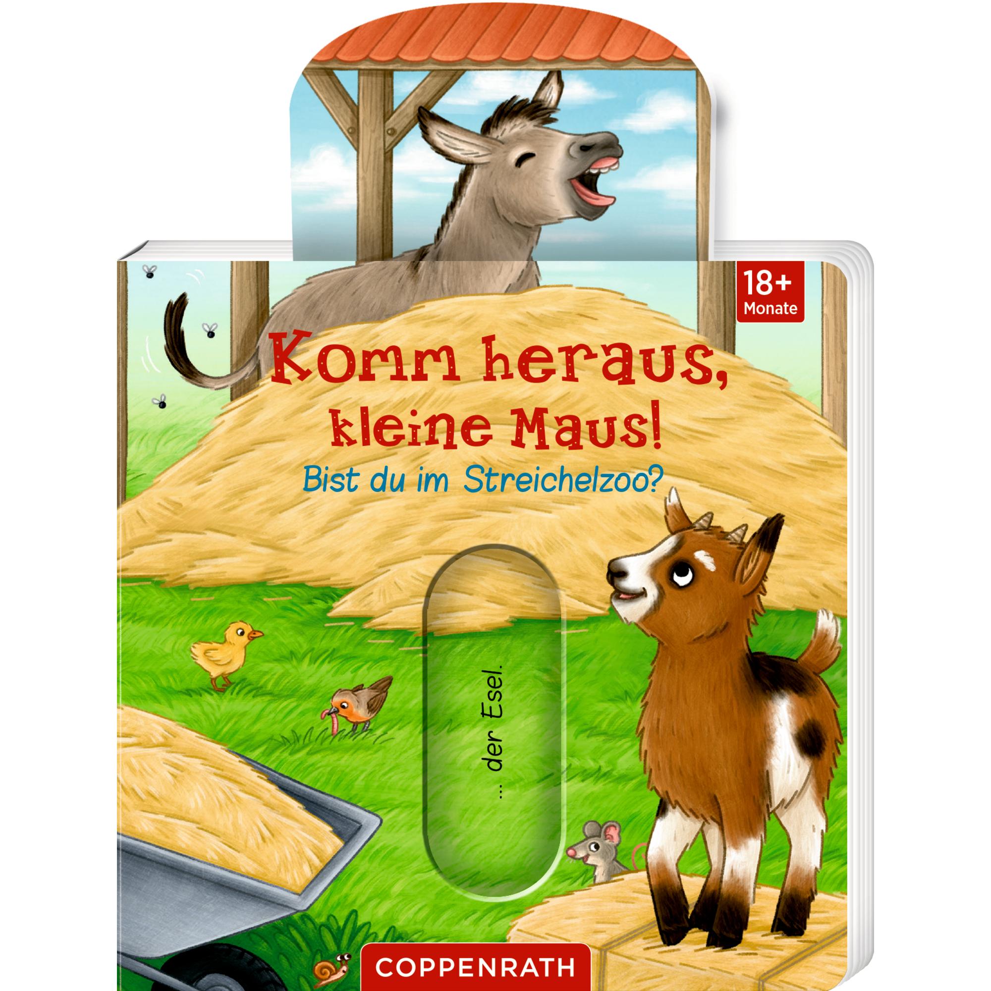 Coppenrath, Libro bebè, Komm heraus, kleine Maus! - Bist du im Streichelzoo? (Tedesco)