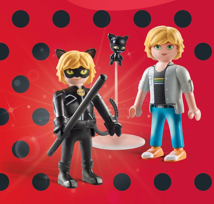 Produktbild Playmobil Adrien & Cat Noir (71337, Playmobil Miraculous)