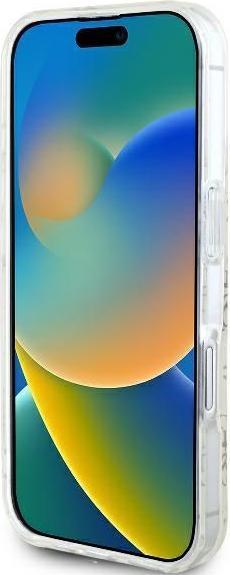 Image du produit Guess GUHMP16SH4DTEH iPhone 16 6.1" biały/white hardcase IML 4G Background MagSafe (Apple iPhone 16)