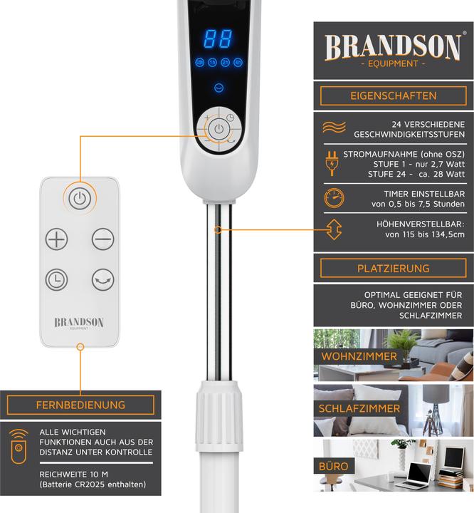Produktbild Brandson Standventilator (60 dB)