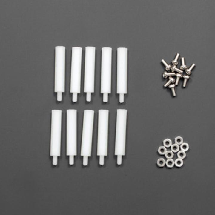 Actual product image DFRobot M3x30mm nylon spacer bolt set 10 pieces