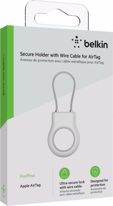 Actual product image Belkin AirTag Anhänger mit Drahtseil