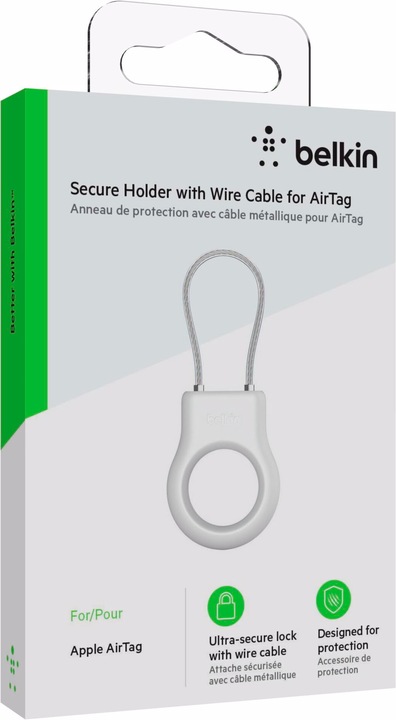 Actual product image Belkin AirTag Anhänger mit Drahtseil