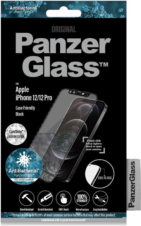 Actual product image PanzerGlass Case Friendly Swarovski (1 Piece, Apple iPhone 12, Apple iPhone 12 Pro)