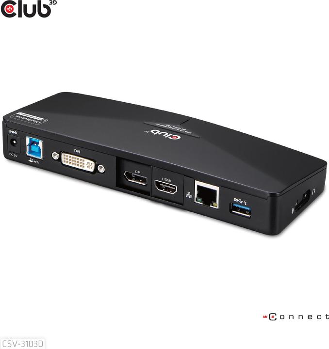 Produktbild Club 3D Csv-3103d (USB-B, 9 Ports)