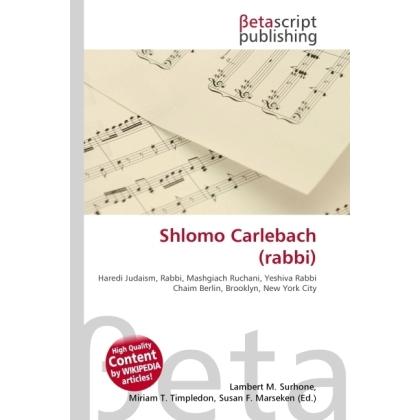 Shlomo Carlebach (rabbi), Sachbücher von Lambert M. Surhone, Miriam T. Timpledon, Susan F. Marseken