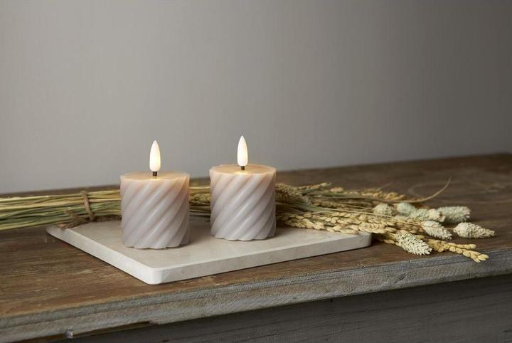Productafbeelding Star Trading LED pilaarkaars Pack of 2 Flame Swirl (2 x)