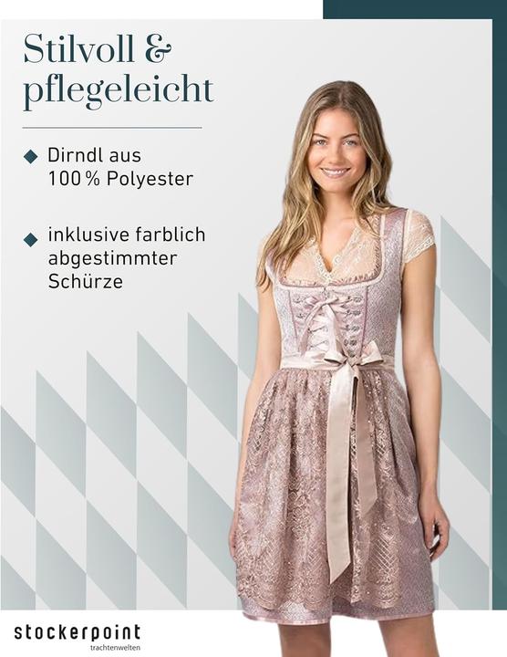 Image du produit Stockerpoint Dirndl Mini Amena avec Tablier à Dentelle (44)