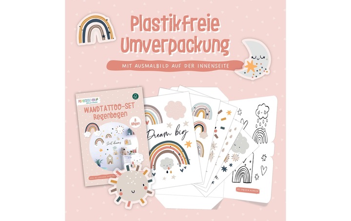 Image du produit Papierdrachen Arc-en-ciel (22 x 30 cm)