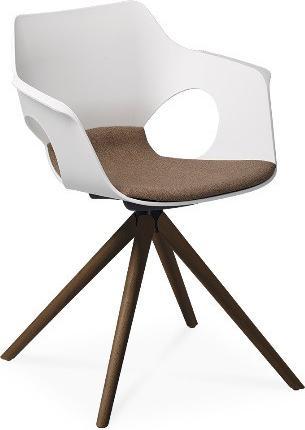 Sitland Besucherstuhl Hug Weiss-Wenge