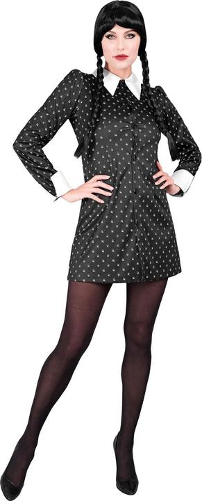Actual product image Widmann Adams Family Wednesday ladies costume black and white (XL)