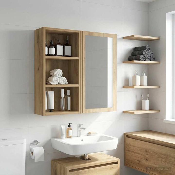 Produktbild vidaXL Badezimmerschrank (16 x 16 x 62.50 cm)