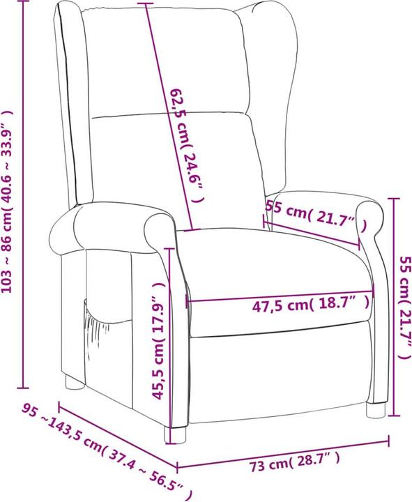 Produktbild vidaXL Relaxsessel