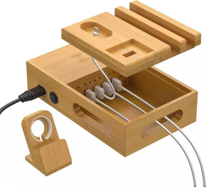 Produktbild Matsmobile 5 in1 Bamboo Charger Stand (40 W)