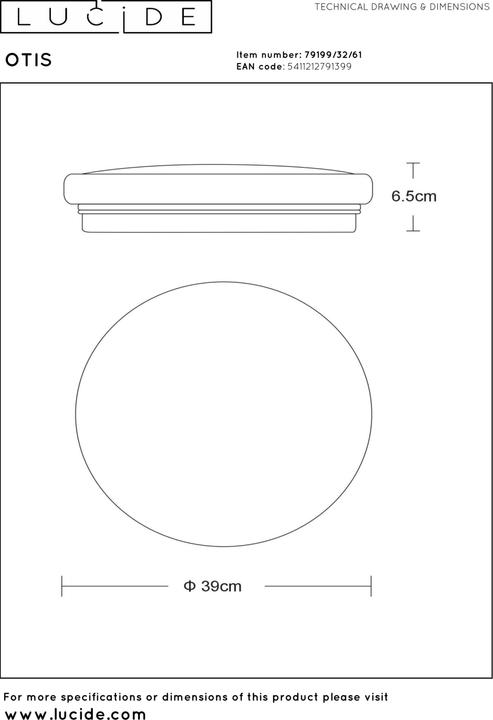 Actual product image Lucide Otis (2100 lm)