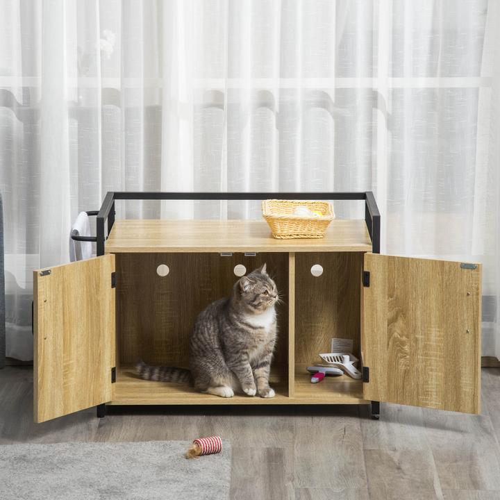Immagine prodotto PawHut Lettiera per gatti (Lettiera per gatti chiusa)