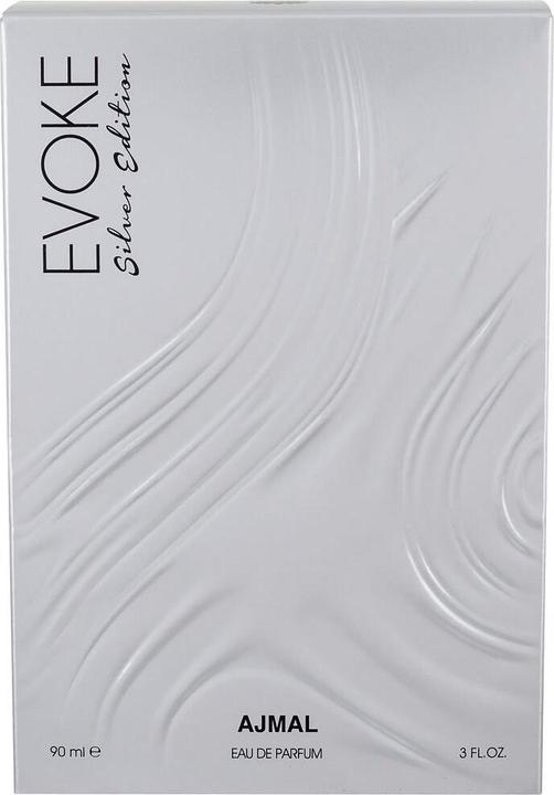 Actual product image Ajmal Evoke Silver Edition by Eau de Parfum Spray 90 ml (Eau de parfum, 90 ml)